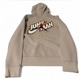 Jordan X Westbrook Rare Jump Man grey graphic hoodie Boys XL fits Women’s Medium